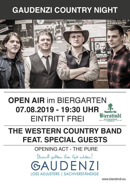 GAUDENZI Country Night - Open Air im Biergarten