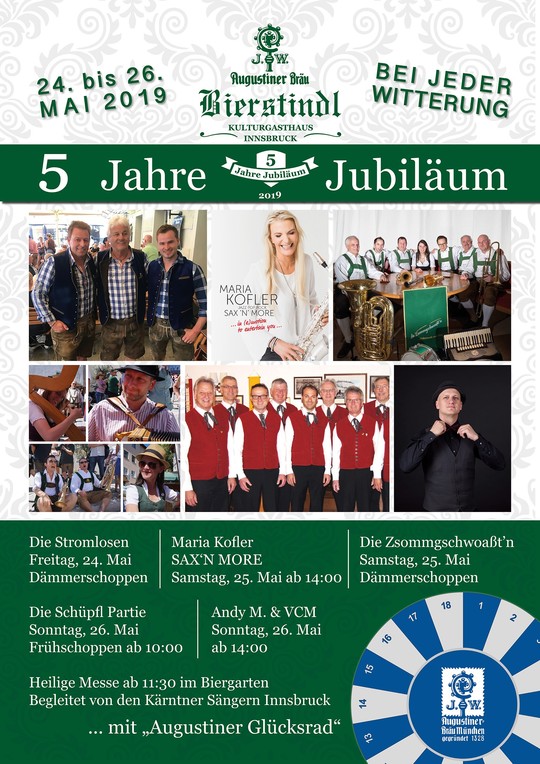 5-Jahres-Jubiläum Bierstindl