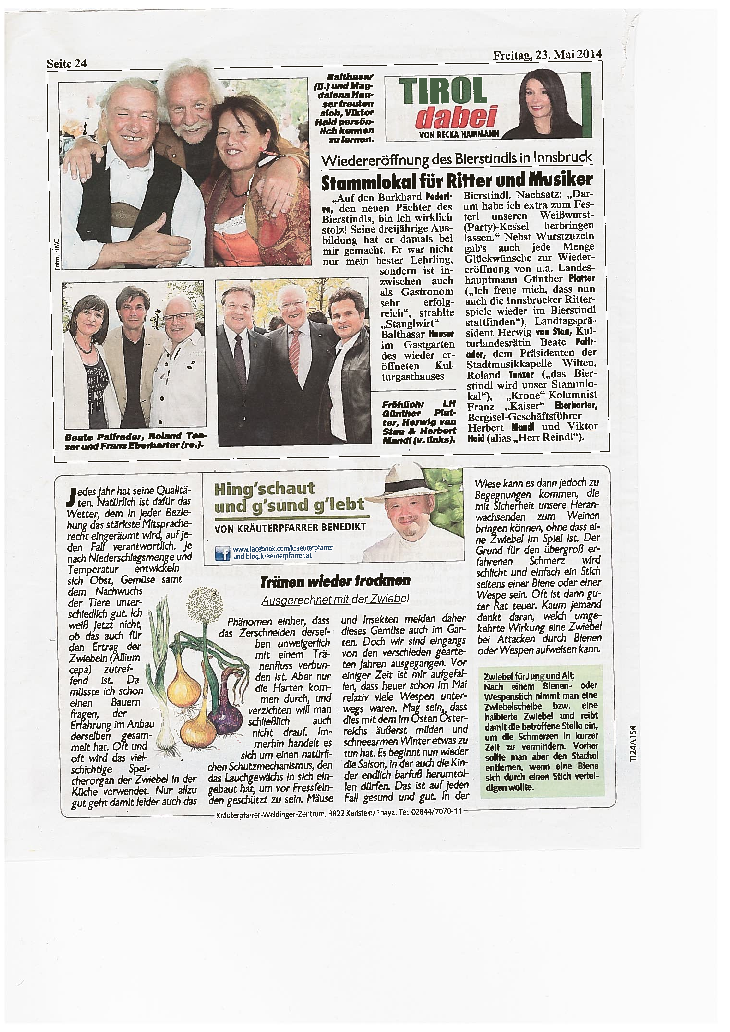 Kronen Zeitung, Eröffnung 23/05/2014